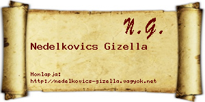 Nedelkovics Gizella névjegykártya